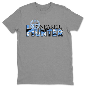 Air Jordan 1 Retro High OG UNC Toe shirt to match jordans Sneaker Hunter sneaker tees Air Jordan 1 High OG University Blue SNRT Sneaker Release Tees Unisex Heather Grey 2 T-Shirt