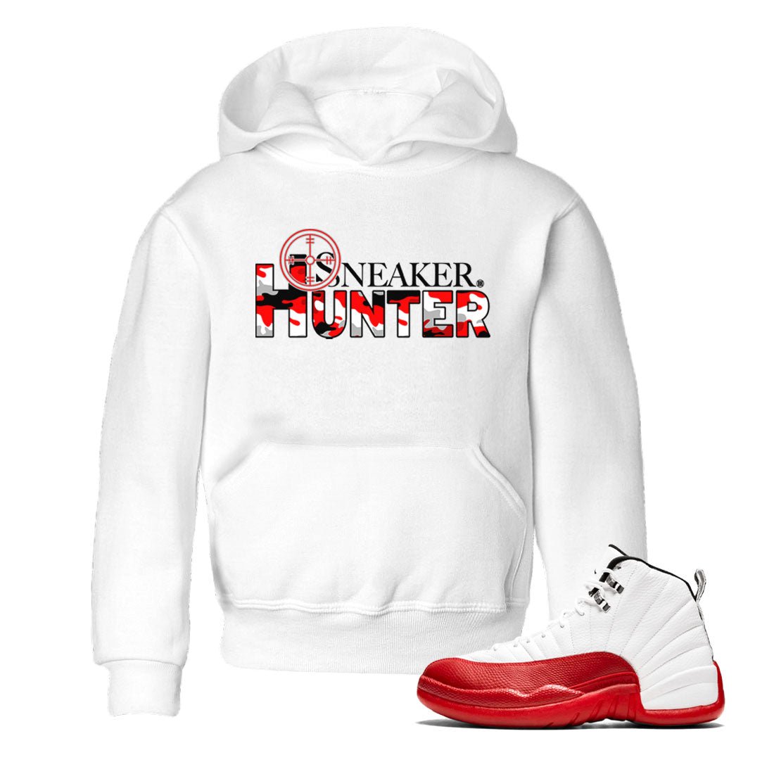 Air Jordan 12 Cherry shirt to match jordans Sneaker Hunter sneaker tees Air Jordan 12 Retro Cherry SNRT Sneaker Release Tees Baby Toddler White 1 T-Shirt
