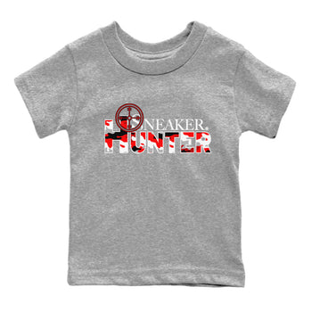 Air Jordan 12 Cherry shirt to match jordans Sneaker Hunter sneaker tees Air Jordan 12 Retro Cherry SNRT Sneaker Release Tees Baby Toddler Heather Grey 2 T-Shirt