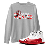 Air Jordan 12 Cherry shirt to match jordans Sneaker Hunter sneaker tees Air Jordan 12 Retro Cherry SNRT Sneaker Release Tees Unisex Heather Grey 1 T-Shirt