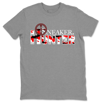 Air Jordan 12 Cherry shirt to match jordans Sneaker Hunter sneaker tees Air Jordan 12 Retro Cherry SNRT Sneaker Release Tees Unisex Heather Grey 2 T-Shirt