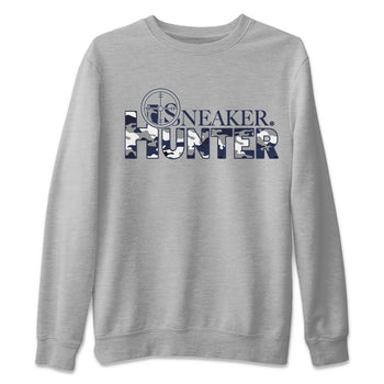 Air Jordan 5 Retro Midnight Navy shirt to match jordans Sneaker Hunter sneaker tees Air Jordan 5 Midnight Navy SNRT Sneaker Release Tees Unisex Heather Grey 2 T-Shirt