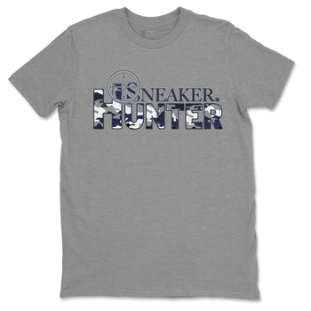 Air Jordan 5 Retro Midnight Navy shirt to match jordans Sneaker Hunter sneaker tees Air Jordan 5 Midnight Navy SNRT Sneaker Release Tees Unisex Heather Grey 2 T-Shirt