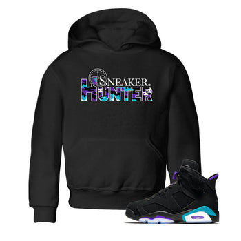 6s Aqua shirt to match jordans Sneaker Hunter sneaker tees Air Jordan 6 Aqua SNRT Sneaker Release Tees Baby Toddler Black 1 T-Shirt