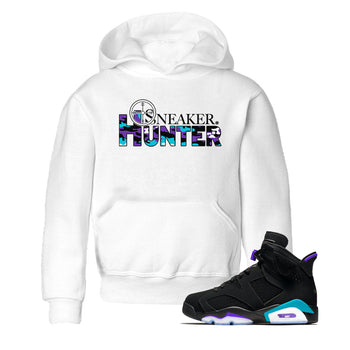 6s Aqua shirt to match jordans Sneaker Hunter sneaker tees Air Jordan 6 Aqua SNRT Sneaker Release Tees Baby Toddler White 1 T-Shirt