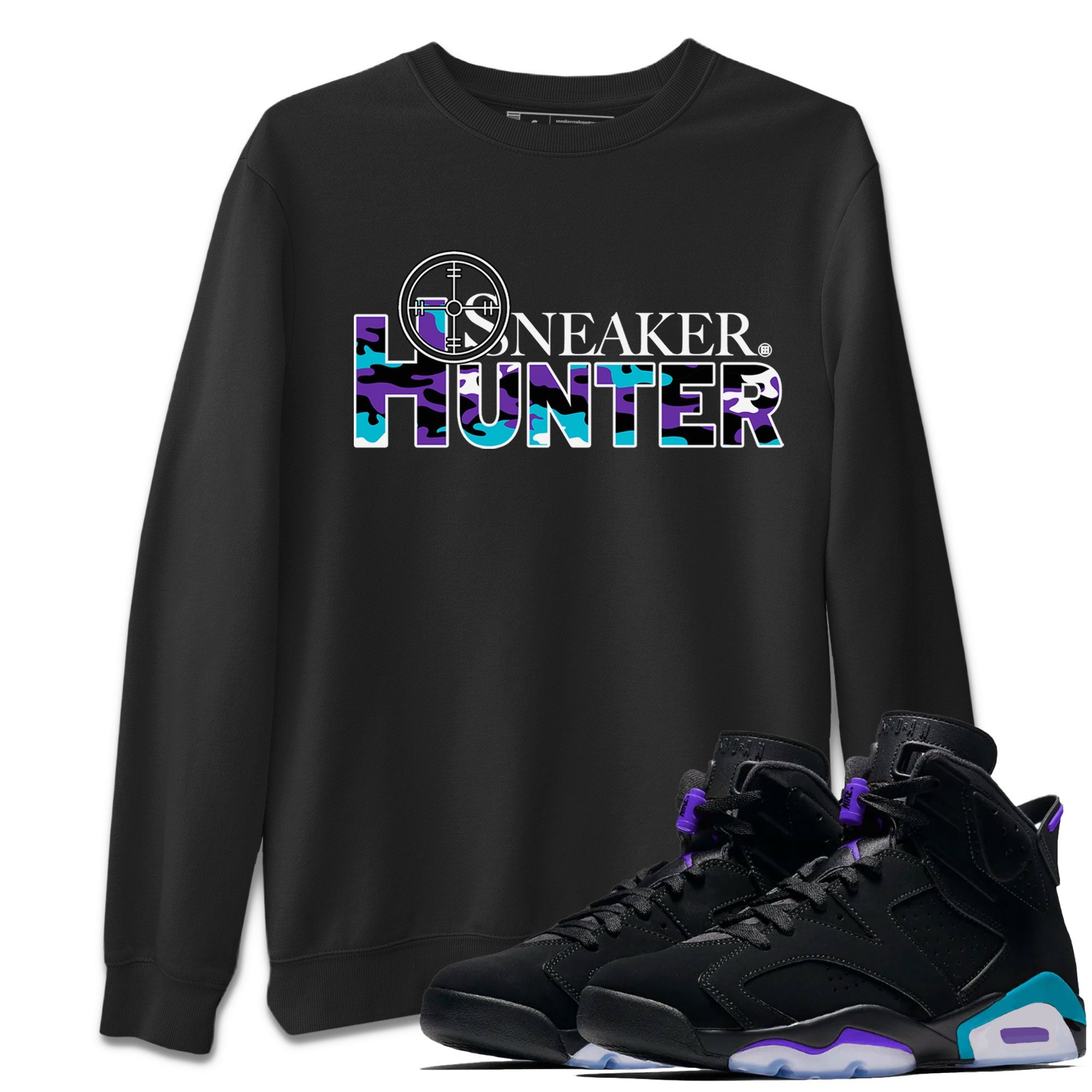 6s Aqua shirt to match jordans Sneaker Hunter sneaker tees Air Jordan 6 Aqua SNRT Sneaker Release Tees Unisex Black 1 T-Shirt
