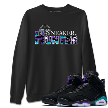 6s Aqua shirt to match jordans Sneaker Hunter sneaker tees Air Jordan 6 Aqua SNRT Sneaker Release Tees Unisex Black 1 T-Shirt