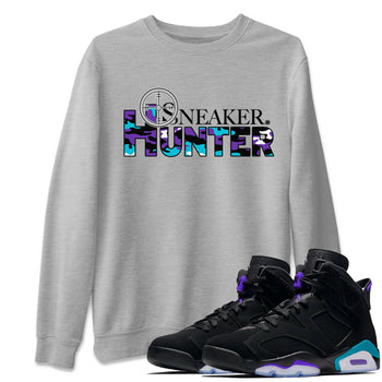 6s Aqua shirt to match jordans Sneaker Hunter sneaker tees Air Jordan 6 Aqua SNRT Sneaker Release Tees Unisex Heather Grey 1 T-Shirt
