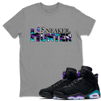 6s Aqua shirt to match jordans Sneaker Hunter sneaker tees Air Jordan 6 Aqua SNRT Sneaker Release Tees Unisex Heather Grey 1 T-Shirt