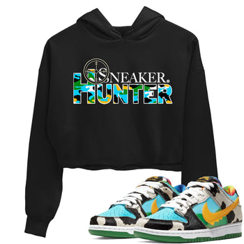 Dunk Chunky Dunky shirt to match jordans Sneaker Hunter sneaker tees Dunk Low Ben & Jerry's Chunky Dunky SNRT Sneaker Release Tees Black 1 Crop T-Shirt