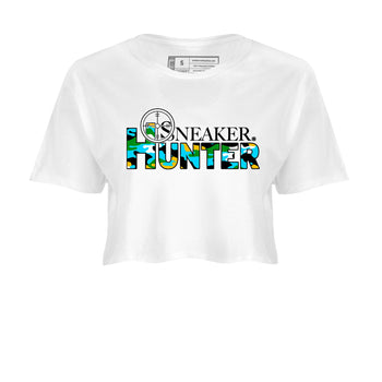 Dunk Chunky Dunky shirt to match jordans Sneaker Hunter sneaker tees Dunk Low Ben & Jerry's Chunky Dunky SNRT Sneaker Release Tees White 2 Crop T-Shirt