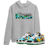Dunk Chunky Dunky shirt to match jordans Sneaker Hunter sneaker tees Dunk Low Ben & Jerry's Chunky Dunky SNRT Sneaker Release Tees Unisex Heather Grey 1 T-Shirt