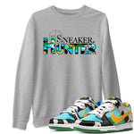 Dunk Chunky Dunky shirt to match jordans Sneaker Hunter sneaker tees Dunk Low Ben & Jerry's Chunky Dunky SNRT Sneaker Release Tees Unisex Heather Grey 1 T-Shirt