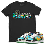 Dunk Chunky Dunky shirt to match jordans Sneaker Hunter sneaker tees Dunk Low Ben & Jerry's Chunky Dunky SNRT Sneaker Release Tees Unisex Black 1 T-Shirt