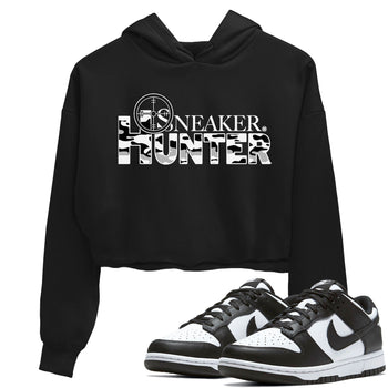 Dunk Panda shirt to match jordans Sneaker Hunter sneaker tees Dunk Panda SNRT Sneaker Release Tees Black 1 Crop T-Shirt