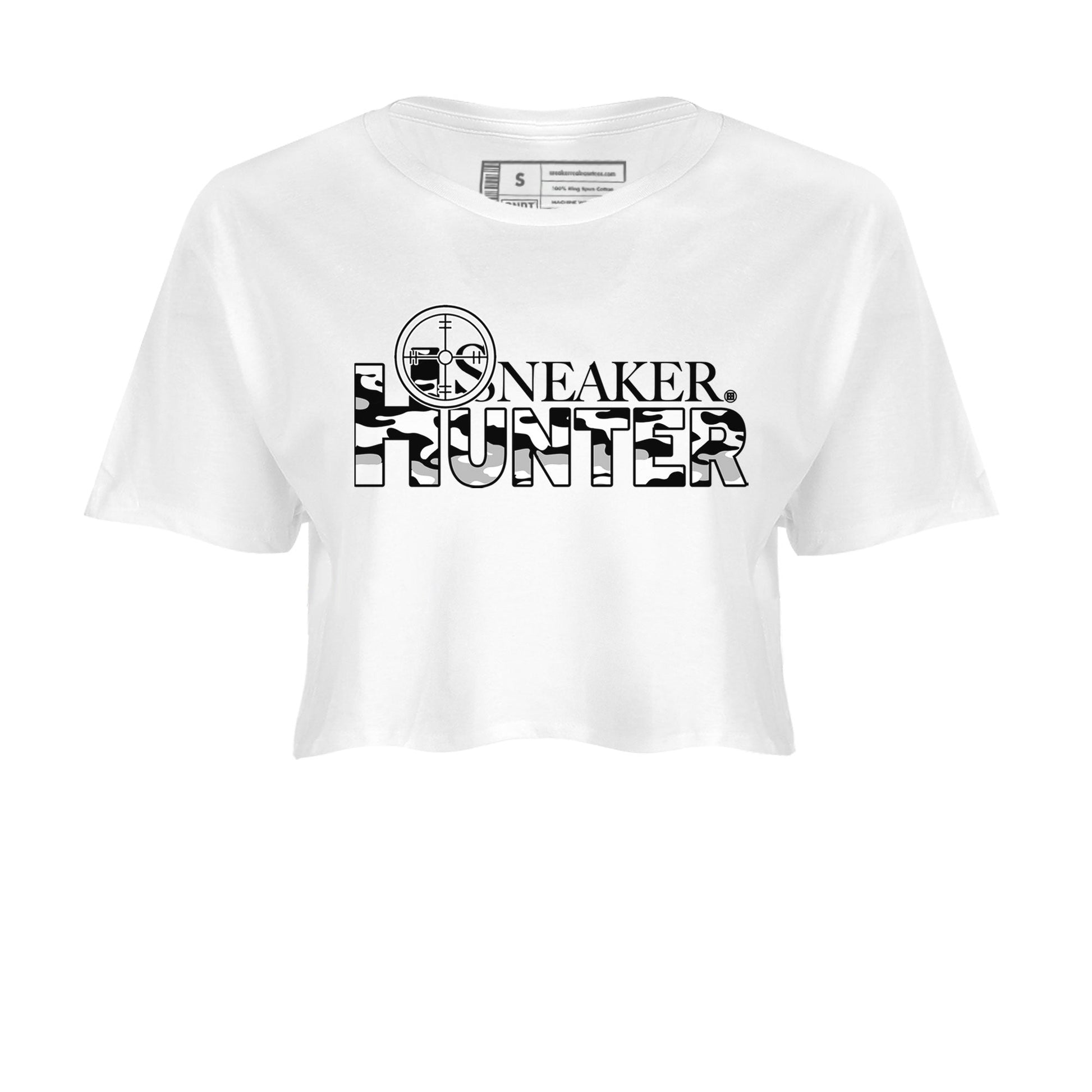 Dunk Panda shirt to match jordans Sneaker Hunter sneaker tees Dunk Panda SNRT Sneaker Release Tees White 2 Crop T-Shirt