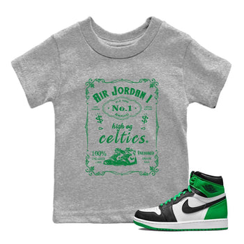 Air Jordan 1 Celtics Sneaker Label Baby and Kids Sneaker Tees Air Jordan 1 Retro Celtics Kids Sneaker Tees Size Chart
