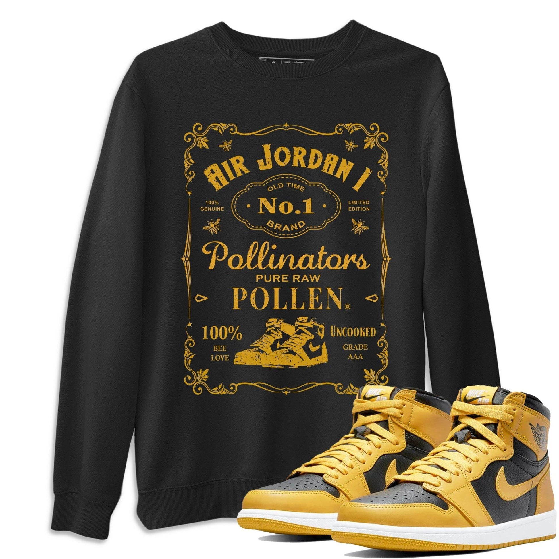 Jordan 1 Pollen Sneaker Match Tees Sneaker Label Sneaker Tees Jordan 1 Pollen Sneaker Release Tees Unisex Shirts