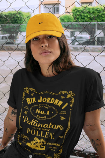 Jordan 1 Pollen Sneaker Match Tees Sneaker Label Sneaker Tees Jordan 1 Pollen Sneaker Release Tees Unisex Shirts