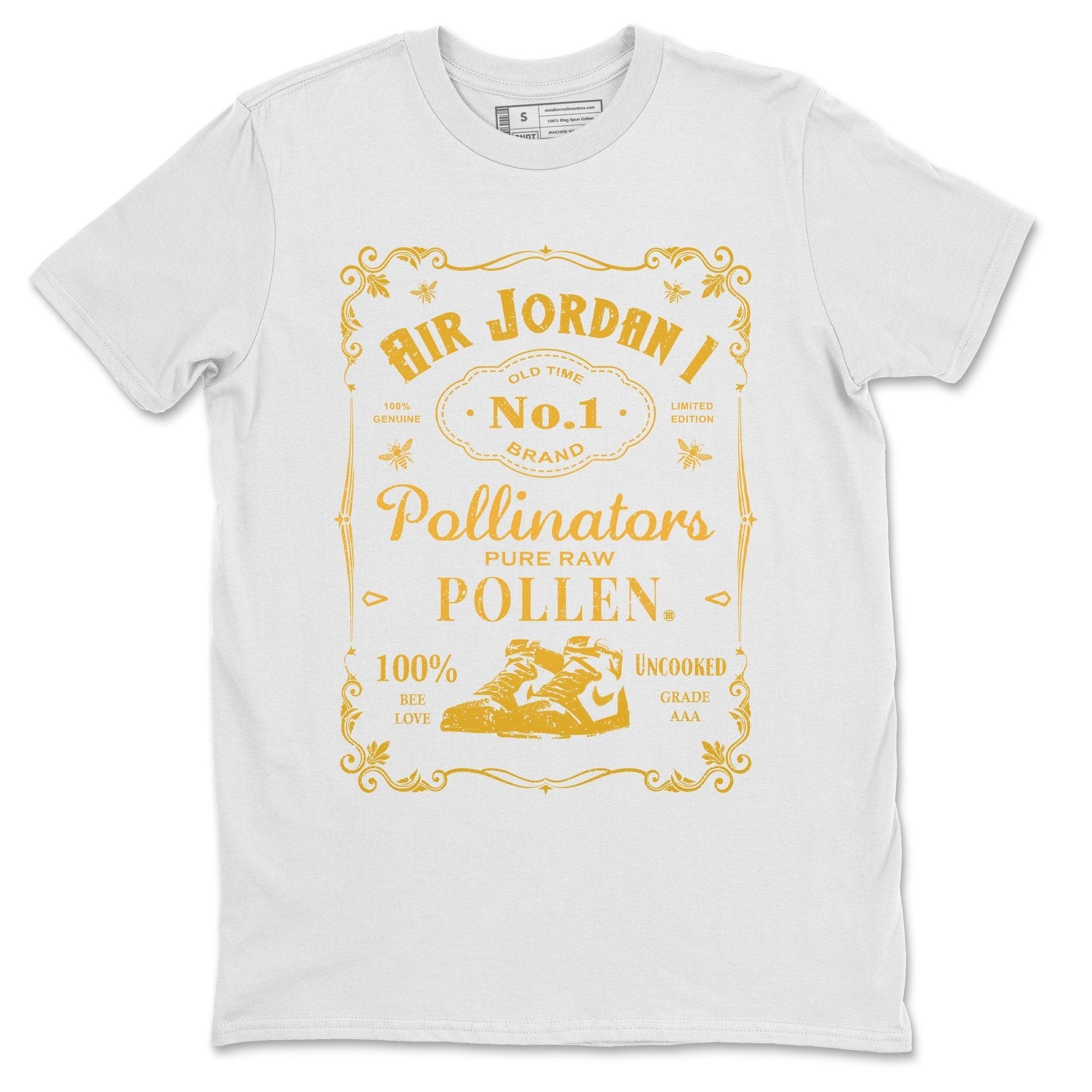 Jordan 1 Pollen Sneaker Match Tees Sneaker Label Sneaker Tees Jordan 1 Pollen Sneaker Release Tees Unisex Shirts