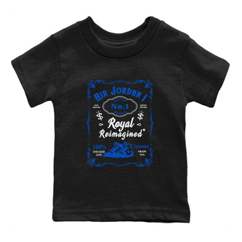 Jordan 1 High OG Royal Reimagined shirt to match jordans Sneaker Label sneaker tees Air Jordan 1 Royal Reimagined SNRT Sneaker Tees Baby Toddler Black 2 T-Shirt