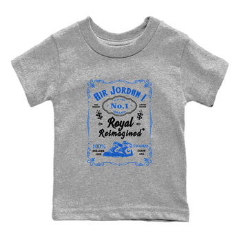Jordan 1 High OG Royal Reimagined shirt to match jordans Sneaker Label sneaker tees Air Jordan 1 Royal Reimagined SNRT Sneaker Tees Baby Toddler Heather Grey 2 T-Shirt