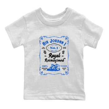 Jordan 1 High OG Royal Reimagined shirt to match jordans Sneaker Label sneaker tees Air Jordan 1 Royal Reimagined SNRT Sneaker Tees Baby Toddler White 2 T-Shirt