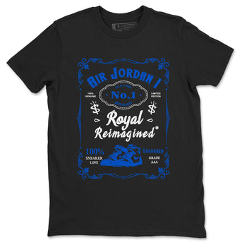 Jordan 1 High OG Royal Reimagined shirt to match jordans Sneaker Label sneaker tees Air Jordan 1 Royal Reimagined SNRT Sneaker Tees Unisex Black 2 T-Shirt