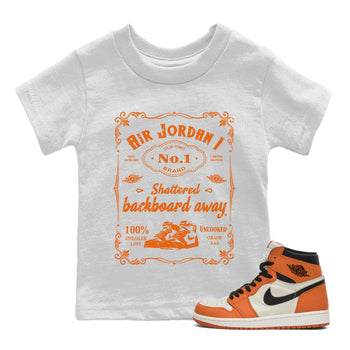 Jordan 1 Shattered Backboard Away Sneaker Match Tees Sneaker Label Sneaker Tees Jordan 1 Shattered Backboard Away Sneaker Release Tees Kids Shirts