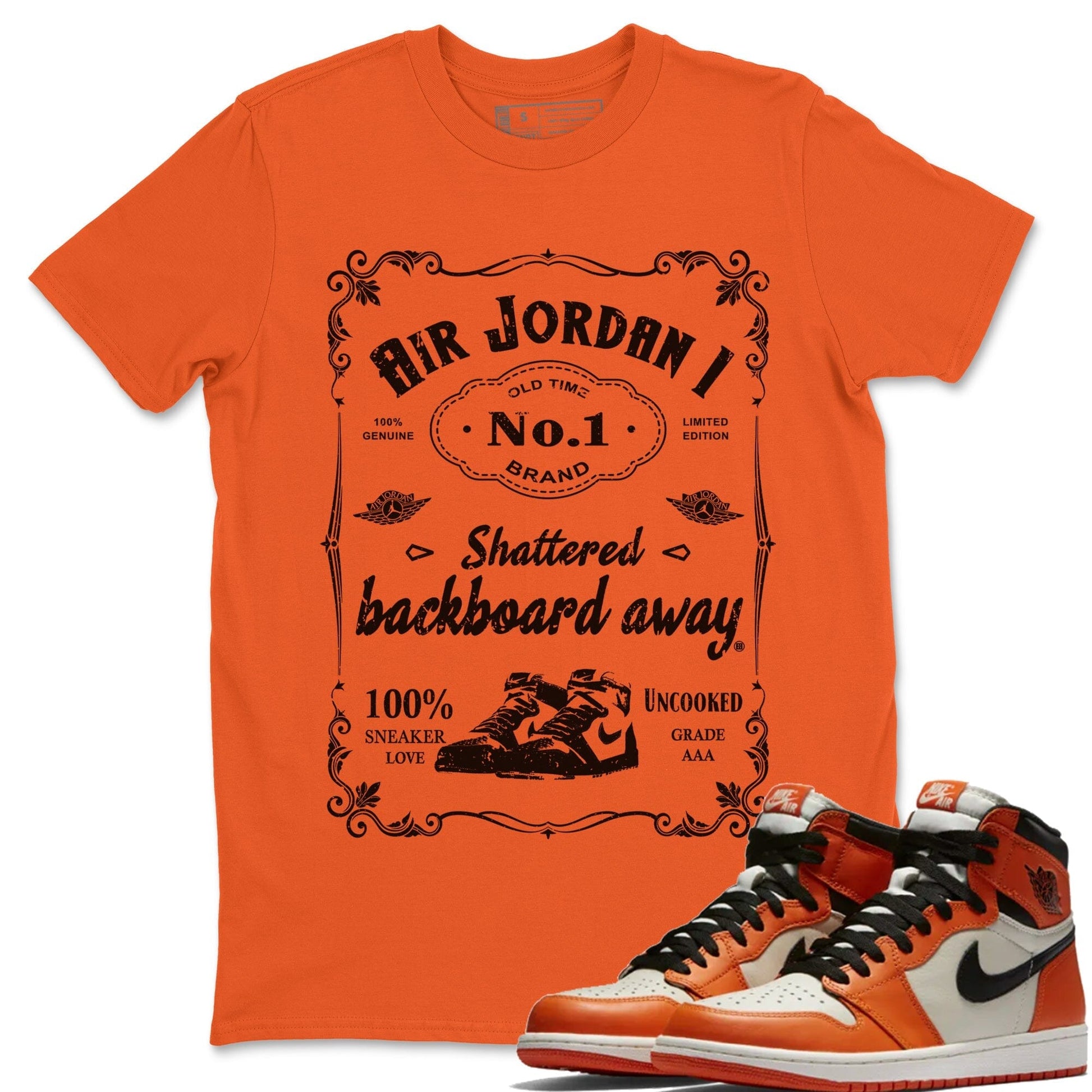 Jordan 1 Shattered Backboard Away Sneaker Match Tees Sneaker Label Sneaker Tees Jordan 1 Shattered Backboard Away Sneaker Release Tees Unisex Shirts