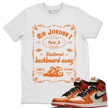 Jordan 1 Shattered Backboard Away Sneaker Match Tees Sneaker Label Sneaker Tees Jordan 1 Shattered Backboard Away Sneaker Release Tees Unisex Shirts