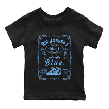 Air Jordan 1 UNC Toe Sneaker Label Baby and Kids Sneaker Tees Air Jordan 1 High OG UNC Toe Kids Sneaker Tees Washing and Care Tip