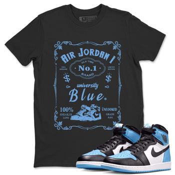 Air Jordan 1 Retro High OG UNC Toe Shirt to match Jordans Sneaker Label Sneaker Tees Air Jordan 1 High OG UNC Toe SNRT Sneaker Release Tees Crew Neck T-Shirts Black 1