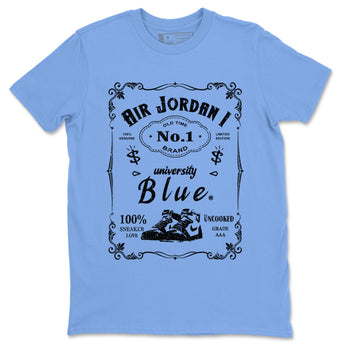 Air Jordan 1 Retro High OG UNC Toe Shirt to match Jordans Sneaker Label Sneaker Tees Air Jordan 1 High OG UNC Toe SNRT Sneaker Release Tees Crew Neck T-Shirts Carolina Blue 2