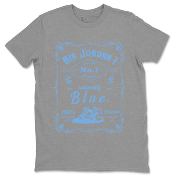 Air Jordan 1 Retro High OG UNC Toe Shirt to match Jordans Sneaker Label Sneaker Tees Air Jordan 1 High OG UNC Toe SNRT Sneaker Release Tees Crew Neck T-Shirts Heather Grey 2
