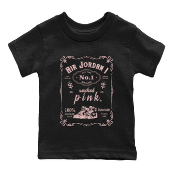 Air Jordan 1 Washed Pink Sneaker Label Baby and Kids Sneaker Tees Air Jordan 1 High OG WMNS Washed Pink Kids Sneaker Tees Washing and Care Tip