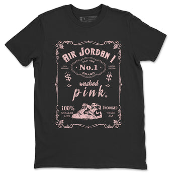 Air Jordan 1 Washed Pink Sneaker Match Tees Sneaker Label Sneaker Tees Air Jordan 1 High OG WMNS Washed Pink Sneaker Release Tees Unisex Shirts Black 2