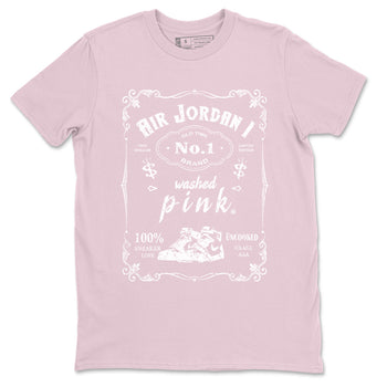 Air Jordan 1 Washed Pink Sneaker Match Tees Sneaker Label Sneaker Tees Air Jordan 1 High OG WMNS Washed Pink Sneaker Release Tees Unisex Shirts Pink 2