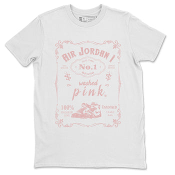 Air Jordan 1 Washed Pink Sneaker Match Tees Sneaker Label Sneaker Tees Air Jordan 1 High OG WMNS Washed Pink Sneaker Release Tees Unisex Shirts White 2