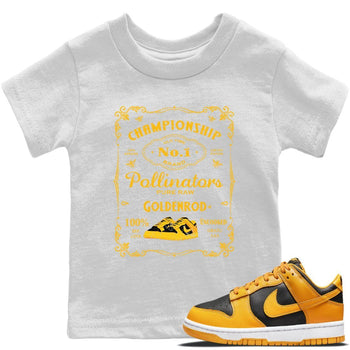 Dunk Championship Goldenrod Sneaker Match Tees Sneaker Label Sneaker Tees Dunk Championship Goldenrod Sneaker Release Tees Kids Shirts
