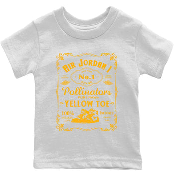 Jordan 1 Yellow Toe Sneaker Match Tees Sneaker Label Sneaker Tees Jordan 1 Yellow Toe Sneaker Release Tees Kids Shirts