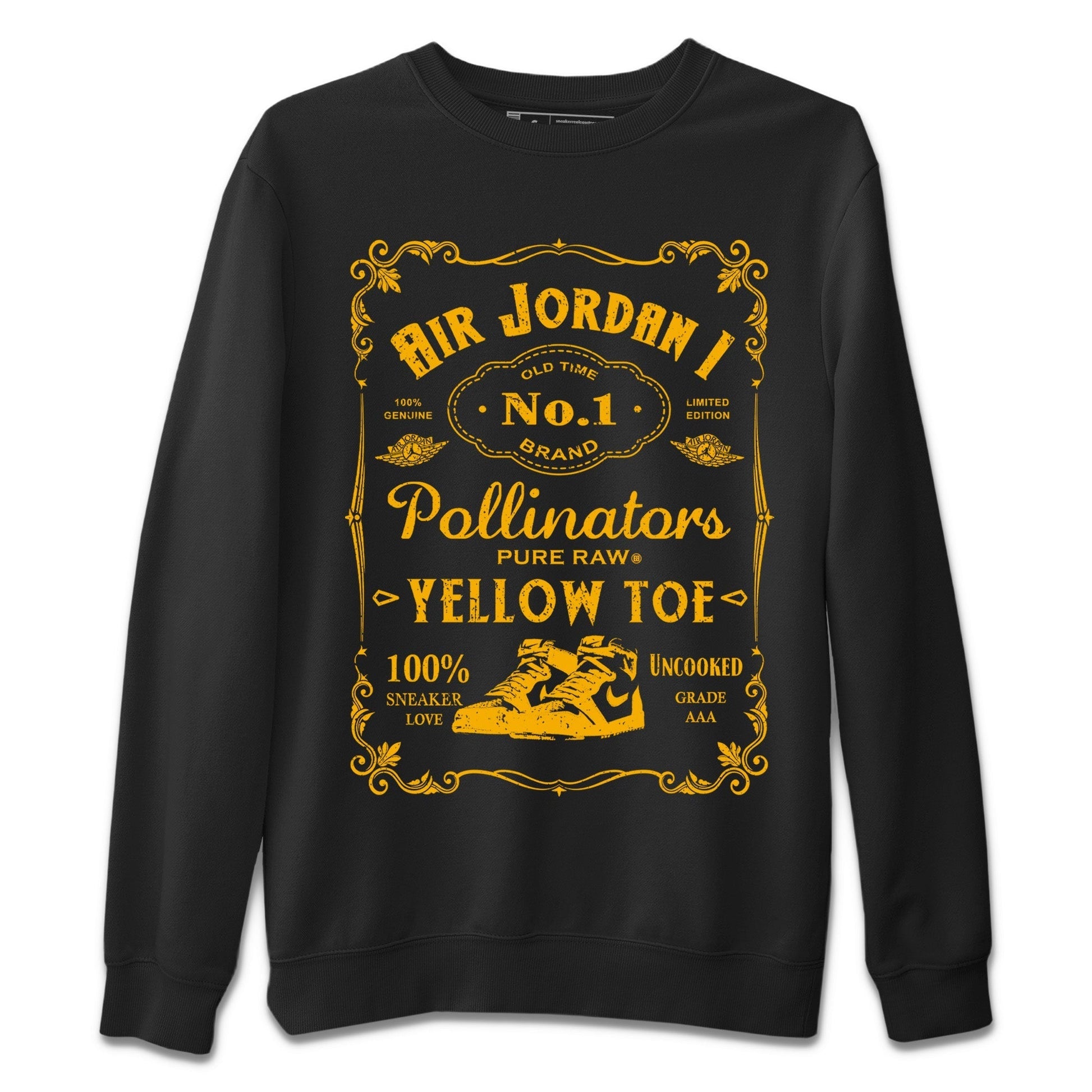 Jordan 1 Yellow Toe Sneaker Match Tees Sneaker Label Sneaker Tees Jordan 1 Yellow Toe Sneaker Release Tees Unisex Shirts