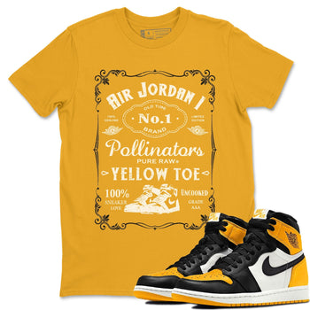 Jordan 1 Yellow Toe Sneaker Match Tees Sneaker Label Sneaker Tees Jordan 1 Yellow Toe Sneaker Release Tees Unisex Shirts