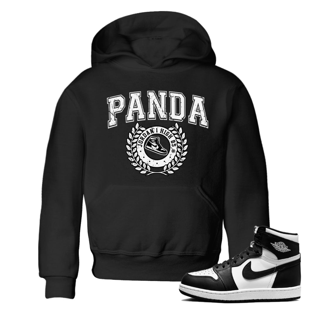 Jordan 1 Black White Sneaker Match Tees Sneaker Letter Sneaker Tees Jordan 1 Black White Sneaker Release Tees Kids Shirts