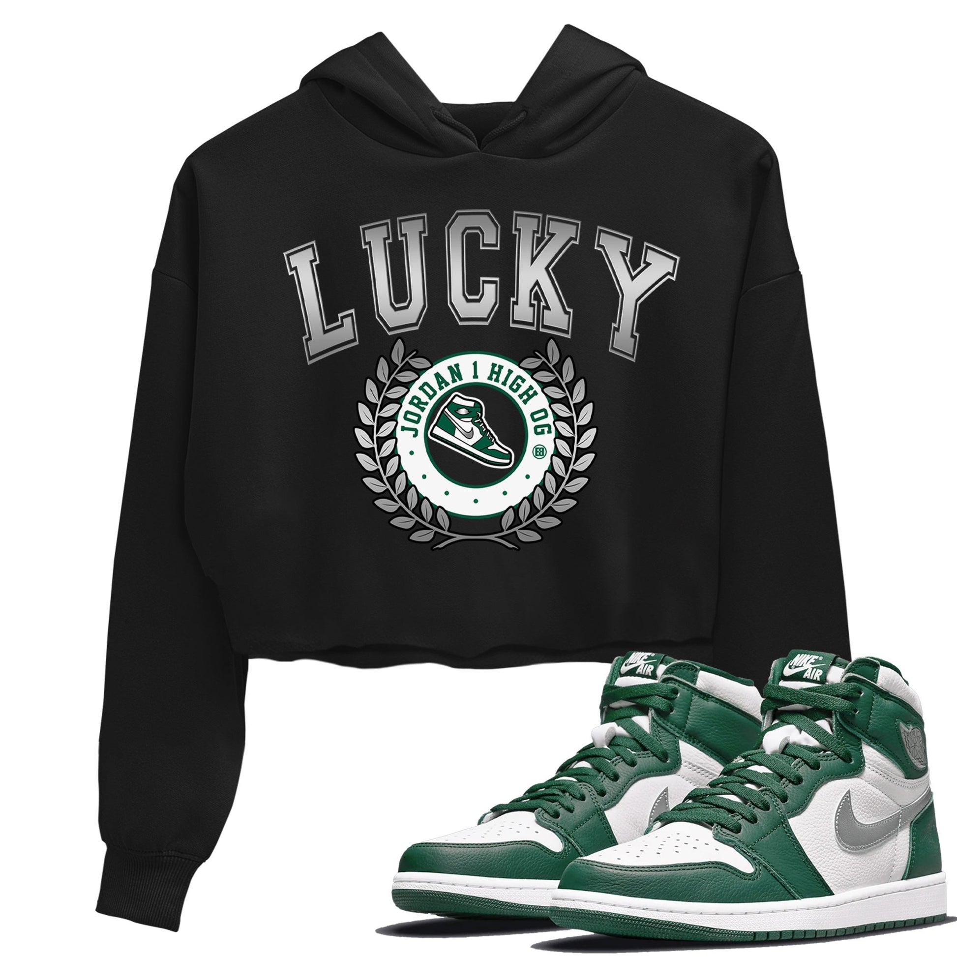 Jordan 1 Gorge Green Sneaker Match Tees Sneaker Letter Sneaker Tees Jordan 1 Gorge Green Sneaker Release Tees Women's Shirts