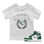 Jordan 1 Gorge Green Sneaker Match Tees Sneaker Letter Sneaker Tees Jordan 1 Gorge Green Sneaker Release Tees Kids Shirts