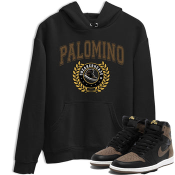 Air Jordan 1 Palomino shirt to match jordans Sneaker Letter sneaker tees Crew Neck Jordan 1 Retro High OG Palomino SNRT Sneaker Release Tees Unisex Casual Shirts Black 1 T-Shirt