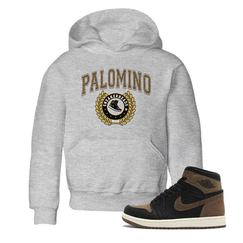Air Jordan 1 Palomino shirt to match jordans Sneaker Letter sneaker tees Crew Neck Jordan 1 Retro High OG Palomino SNRT Sneaker Release Tees Baby Toddler Heather Grey 1 T-Shirt
