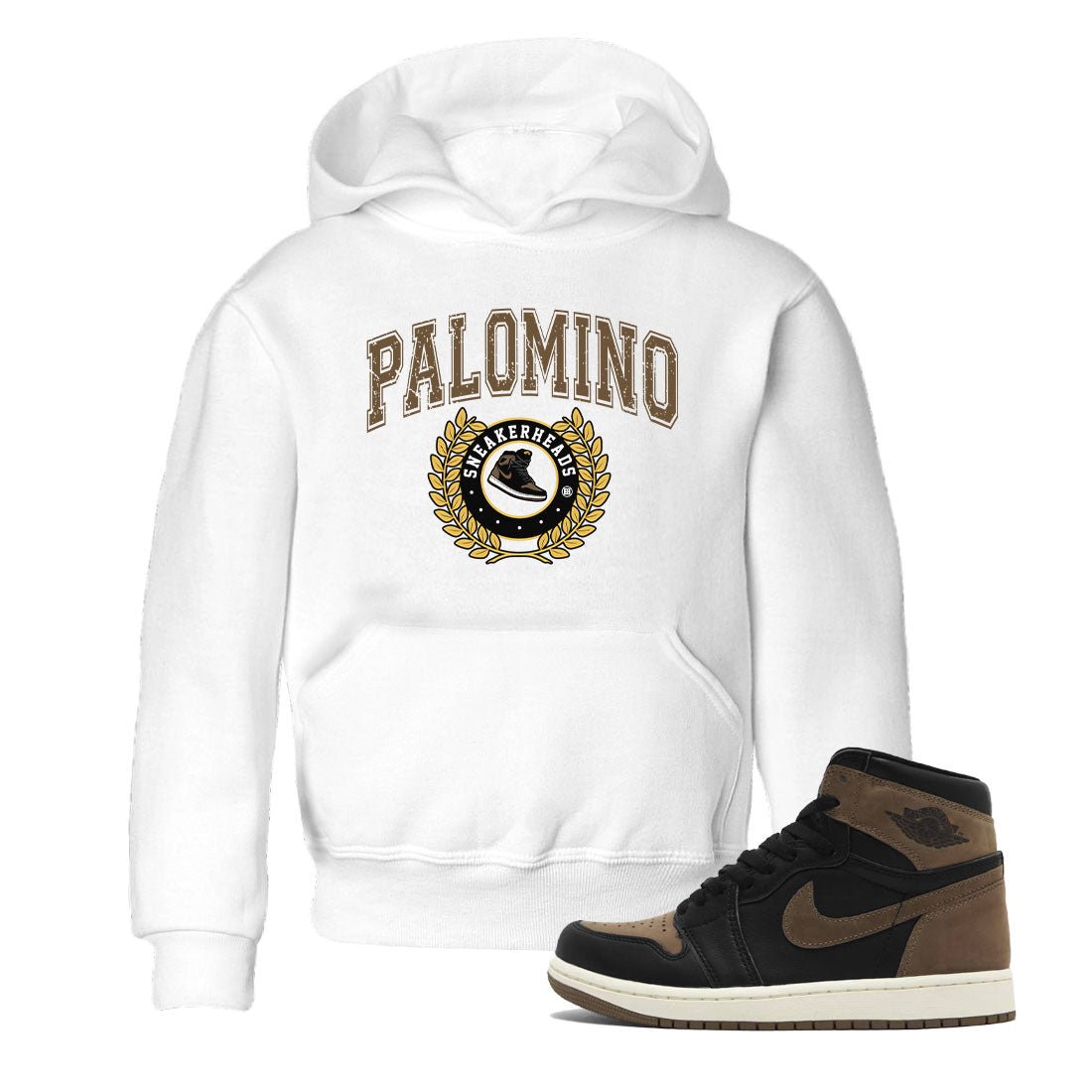 Air Jordan 1 Palomino shirt to match jordans Sneaker Letter sneaker tees Crew Neck Jordan 1 Retro High OG Palomino SNRT Sneaker Release Tees Baby Toddler White 1 T-Shirt
