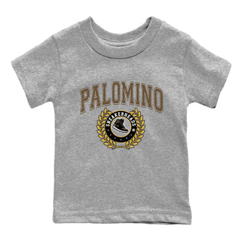 Air Jordan 1 Palomino shirt to match jordans Sneaker Letter sneaker tees Crew Neck Jordan 1 Retro High OG Palomino SNRT Sneaker Release Tees Baby Toddler Heather Grey 2 T-Shirt